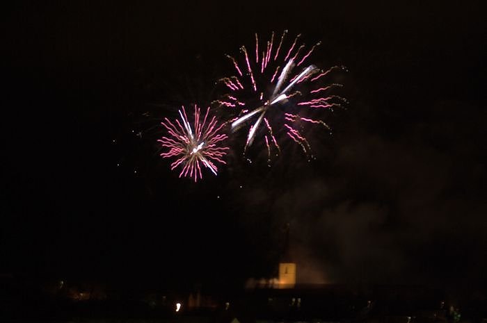 Feuerwerk auf dem Petersberg