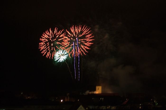 Feuerwerk auf dem Petersberg
