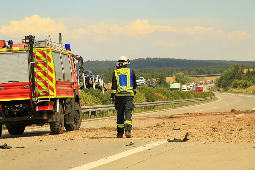 Ein Toter bei Unfall auf der A 38