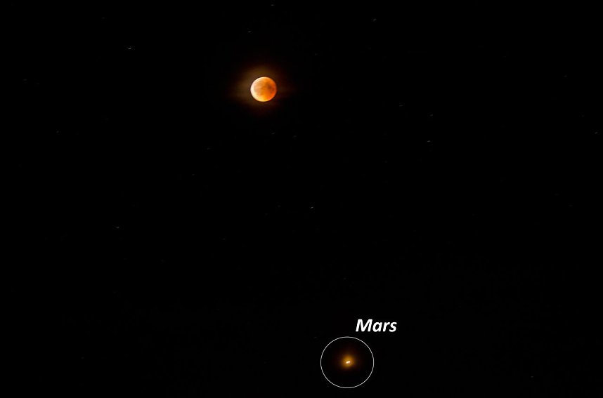 Blutmond &uuml;ber Bielen