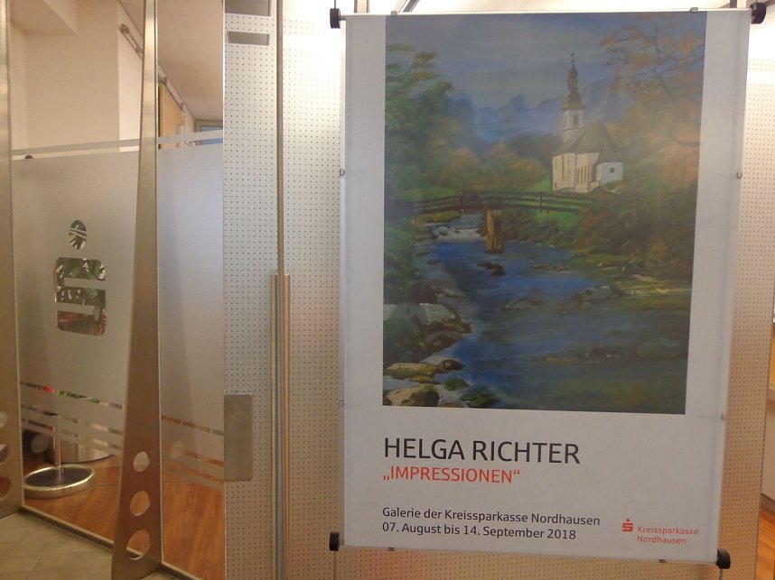 Helga Richters Impressionen in der KSK-Galerie