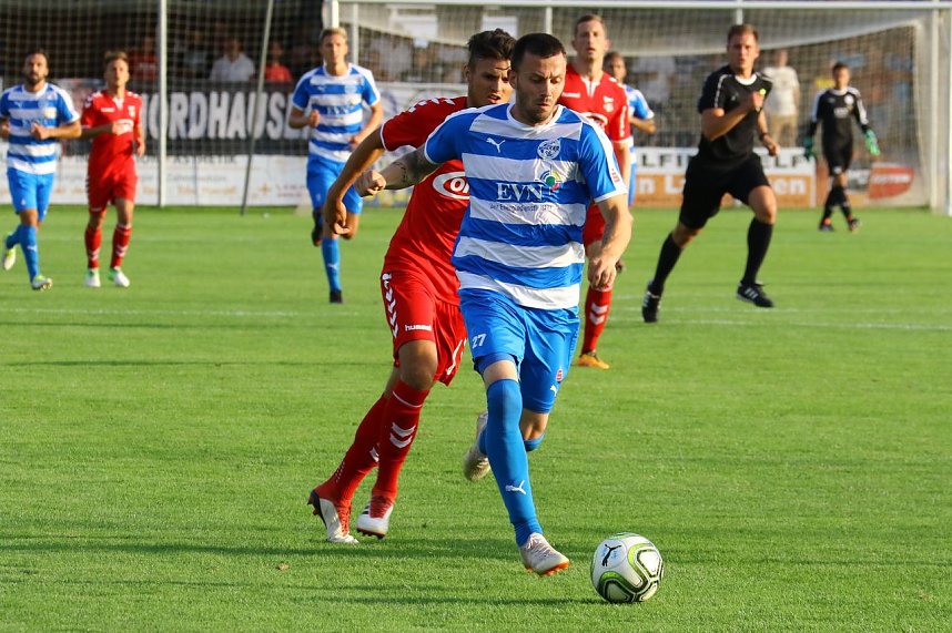 Wacker Nordhausen mit ersten Sieg in einem Heimspiel. 3:0 gegen Meuselwitz im ersten Th&uuml;ringen-Derby der Saison