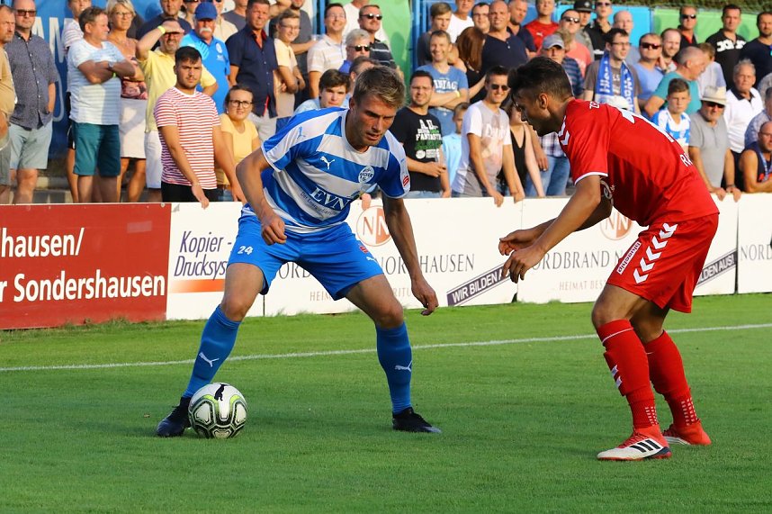 Wacker Nordhausen mit ersten Sieg in einem Heimspiel. 3:0 gegen Meuselwitz im ersten Th&uuml;ringen-Derby der Saison