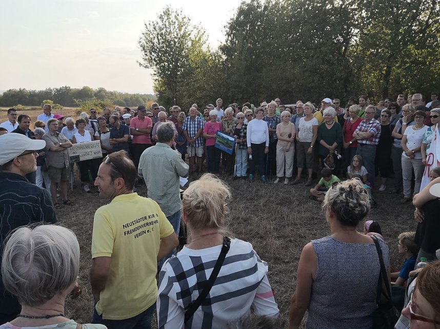 Proteste auf dem Kuhberg