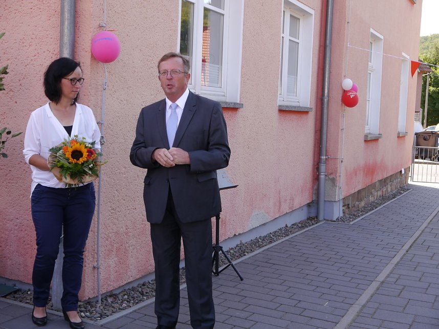 Mit vielen gro&szlig;en und kleinen G&auml;sten gefeiert