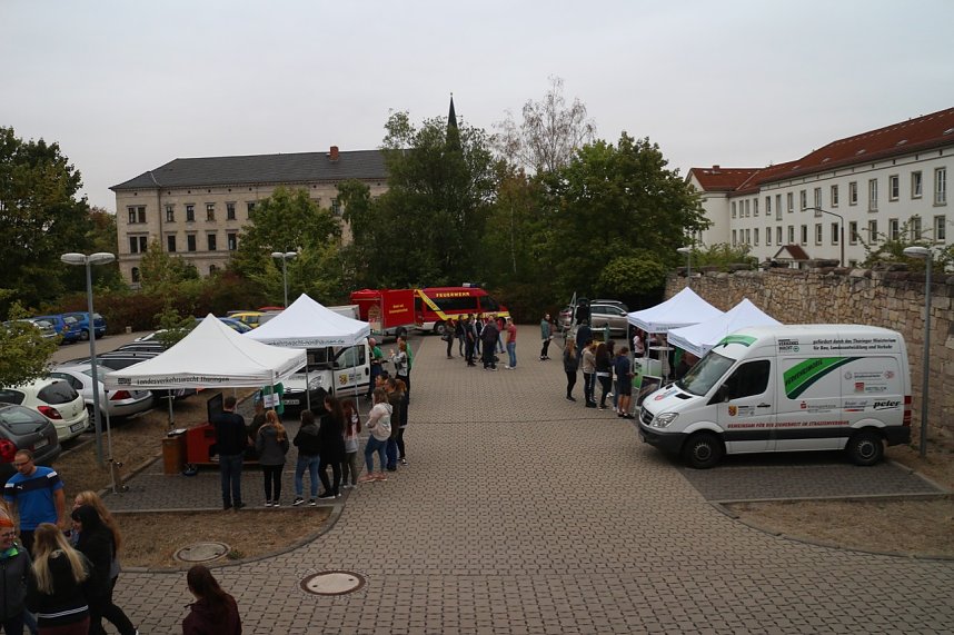 Aktion junge Fahrer am Berufsschulzentrum Nordhausen