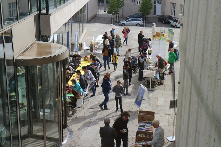 Zum Bibliothekstag drehte sich alles um flei&szlig;ige Bienen und s&uuml;&szlig;en Honig