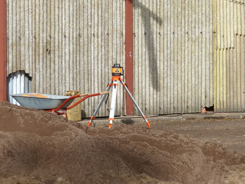 Baustelle zur Erweiterung der Fischzucht Salza