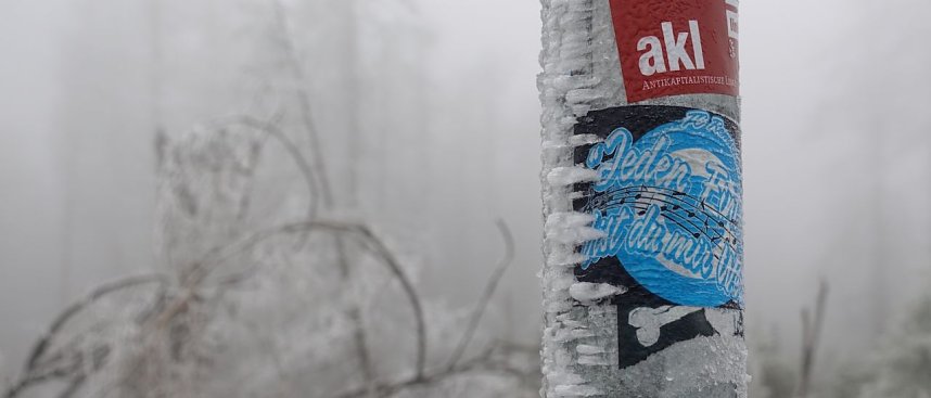 Erster Schnee auf dem Brocken