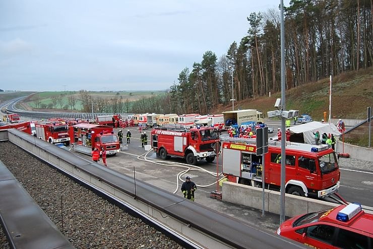 &Uuml;bung auf der Autobahn