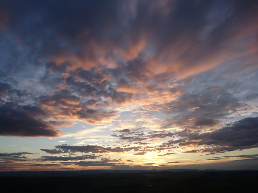 Abendstimmung auf dem Hohnstein