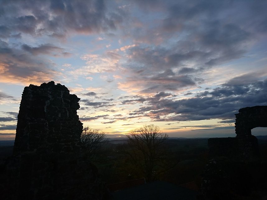 Abendstimmung auf dem Hohnstein
