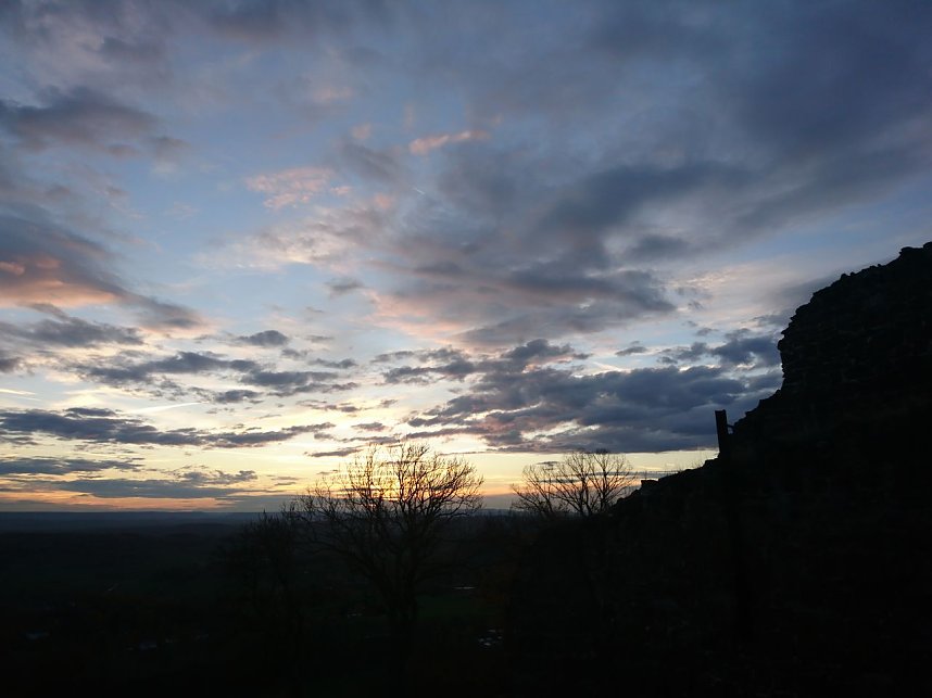 Abendstimmung auf dem Hohnstein