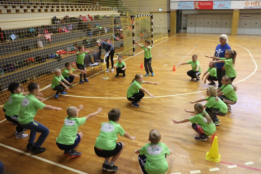Zweiter Sensomotorischer Test in der Nordh&auml;user Ballspielhalle