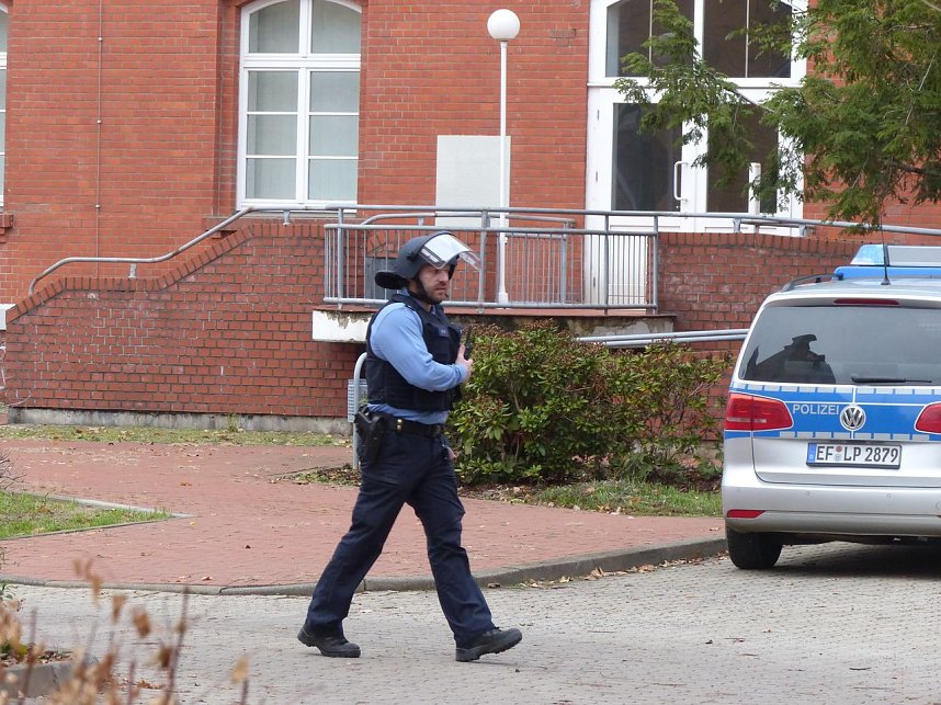 Gro&szlig;einsatz der Polizei