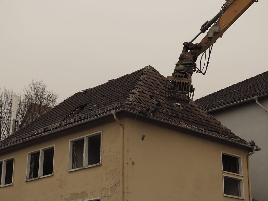 Der Abriss hat begonnen