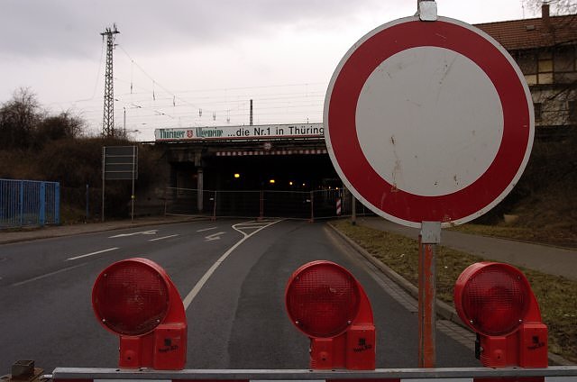 Unterf&uuml;hrung gesperrt