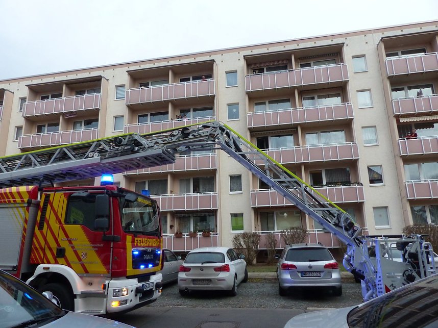 Einsatz in der Justus-Jonas-Stra&szlig;e