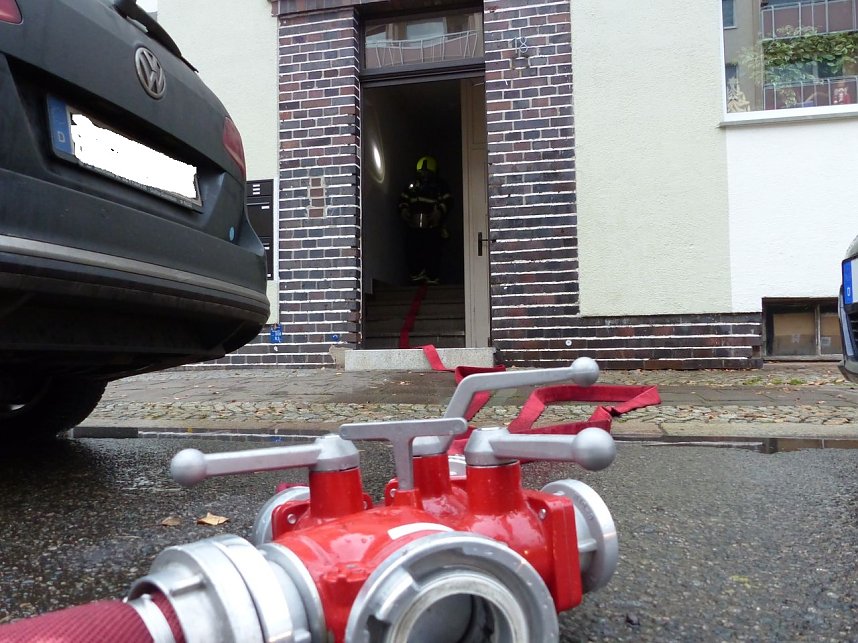 Einsatz in der Justus-Jonas-Stra&szlig;e