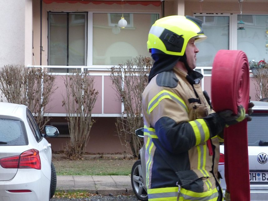 Einsatz in der Justus-Jonas-Stra&szlig;e