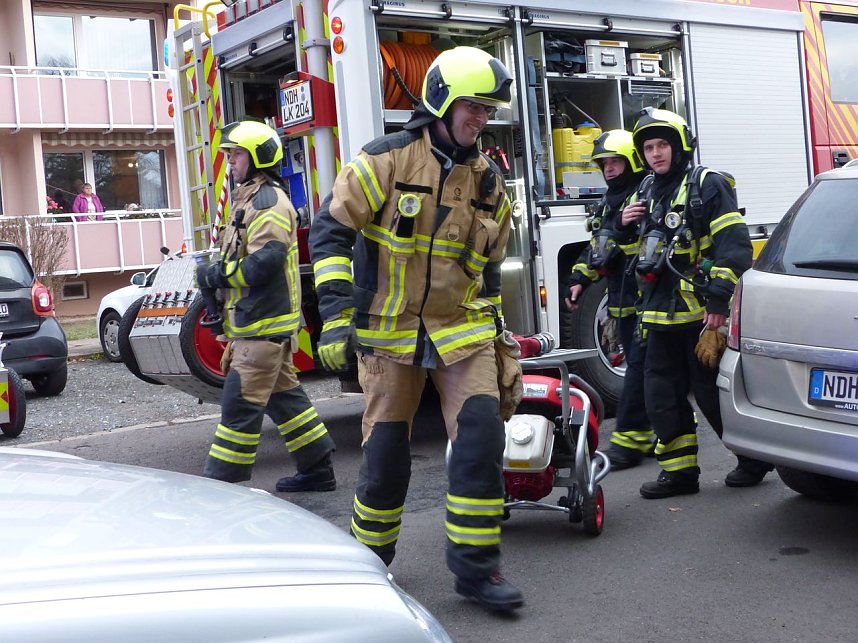 Einsatz in der Justus-Jonas-Stra&szlig;e