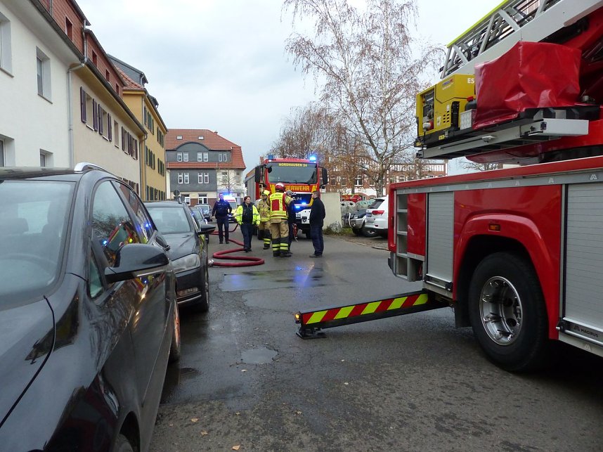 Einsatz in der Justus-Jonas-Stra&szlig;e