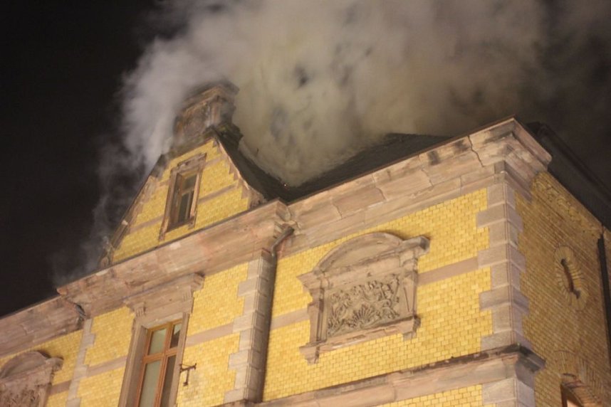 Dachstuhlbrand in Sondershausen