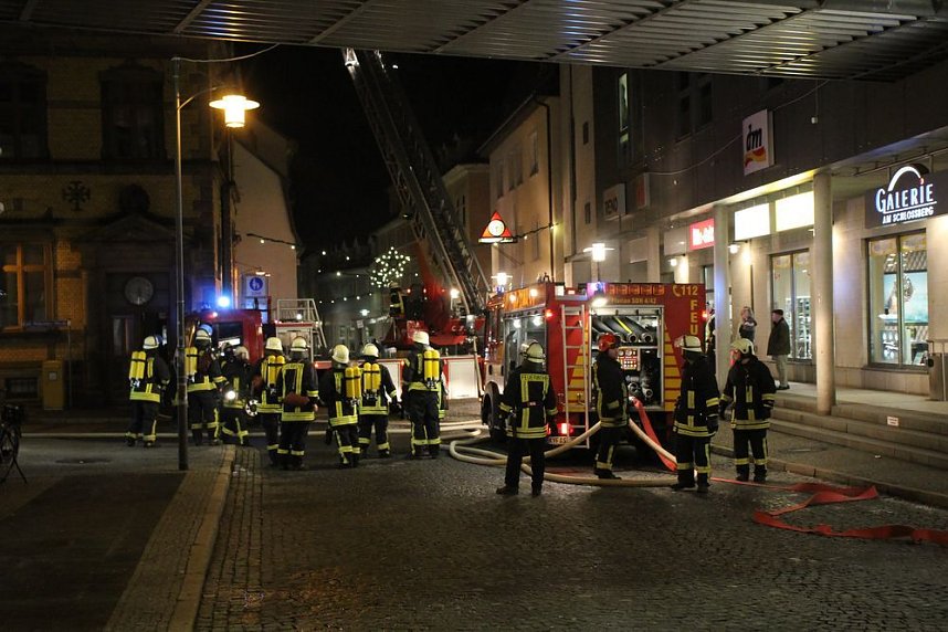 Dachstuhlbrand in Sondershausen