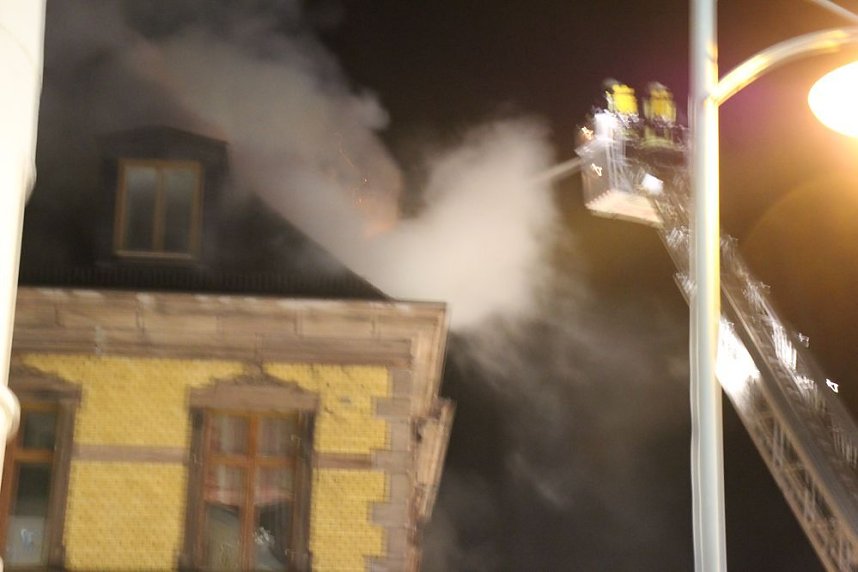 Dachstuhlbrand in Sondershausen