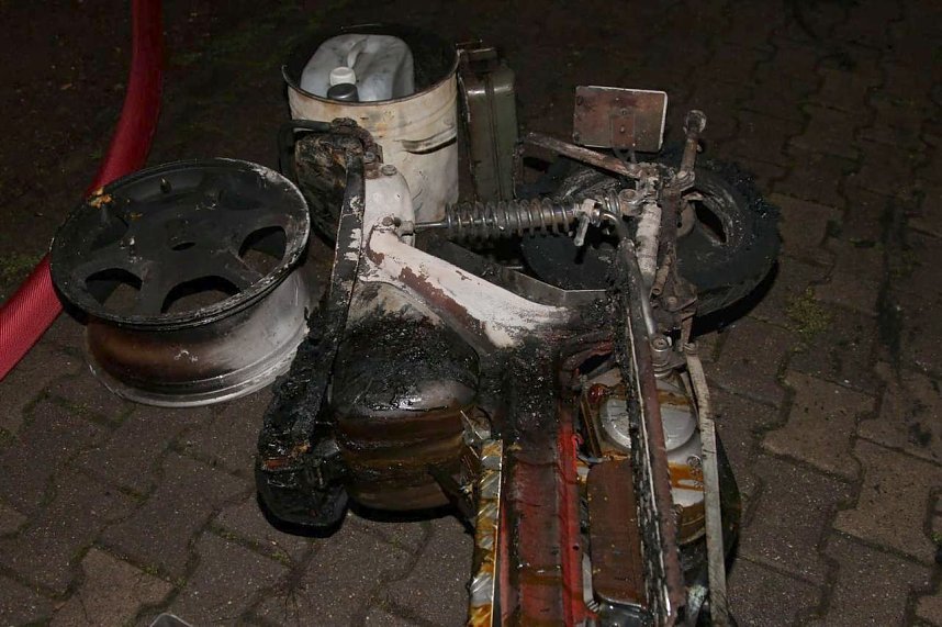 Brand in der K&auml;the-Kollwitz-Stra&szlig;e