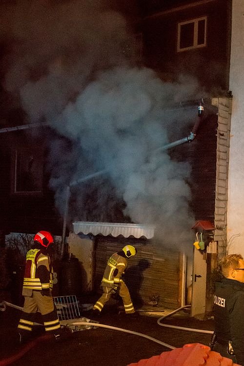 Brand in der K&auml;the-Kollwitz-Stra&szlig;e