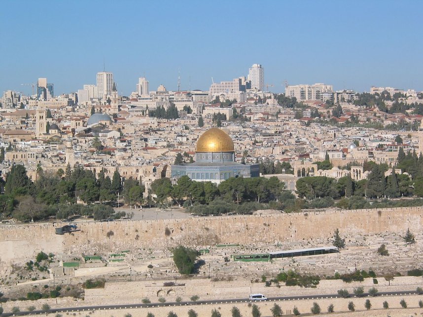 Israel: Blick vom &Ouml;lberg auf Jerusalem
