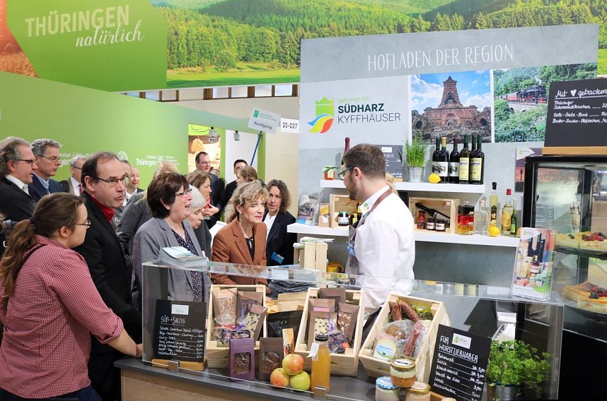 Hofladen des Tourismusverbandes S&uuml;dharz-Kyffh&auml;user auf der Gr&uuml;nen Woche