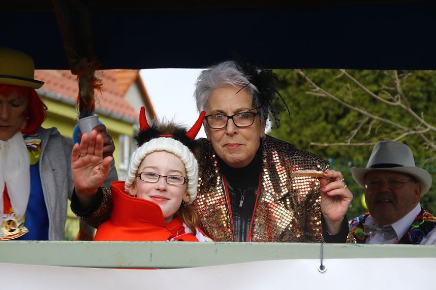 Festumzug zum 50. Jubil&auml;um in Wollersleben
