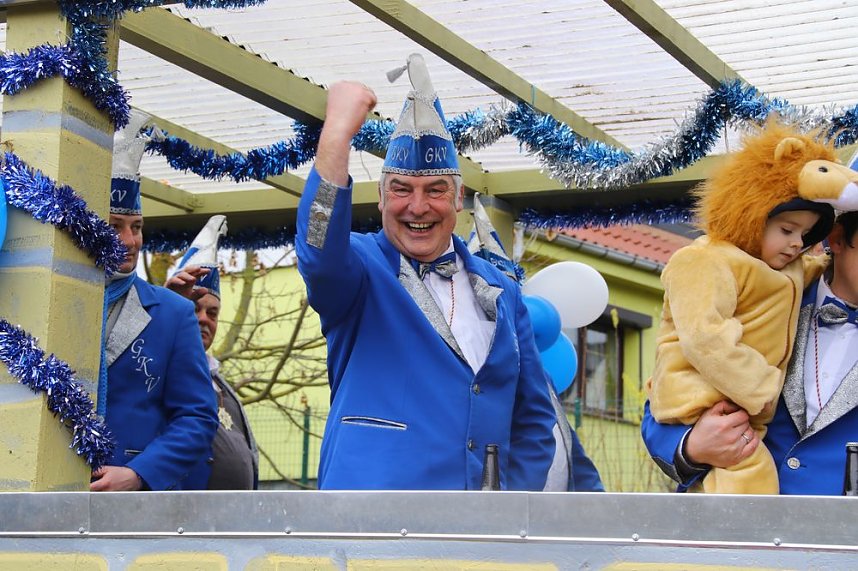 Festumzug zum 50. Jubil&auml;um in Wollersleben