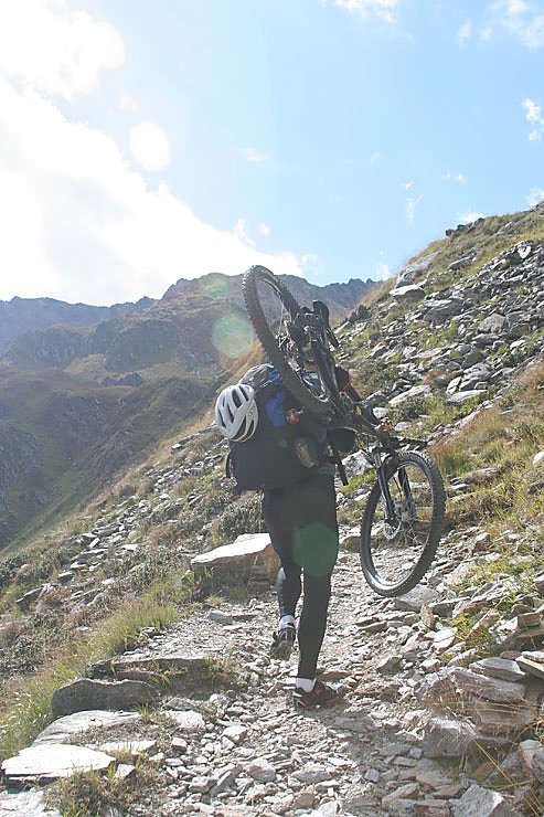 Aufstieg zur Schneebergscharte.