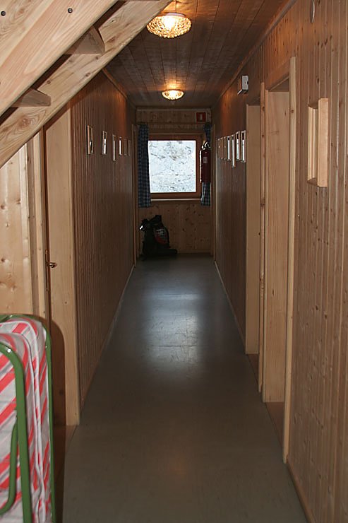Gang in der Stettiner H&uuml;tte.