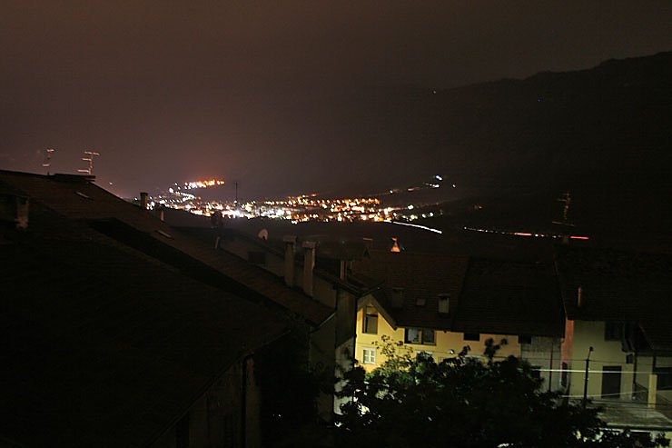 Blick aus dem Hotel in Revo.