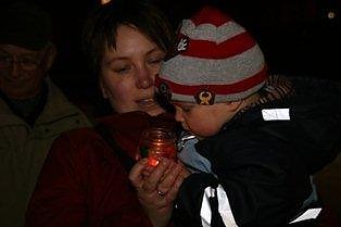 Das Licht vor dem Rathaus