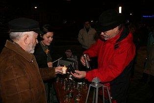Das Licht vor dem Rathaus