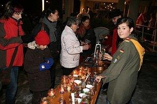 Das Licht vor dem Rathaus