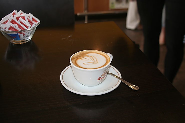 Ein letzter Cappuchino.