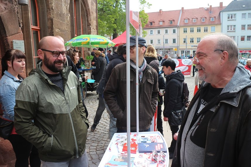 1. Mai auf dem Nordh&auml;user Rathausplatz