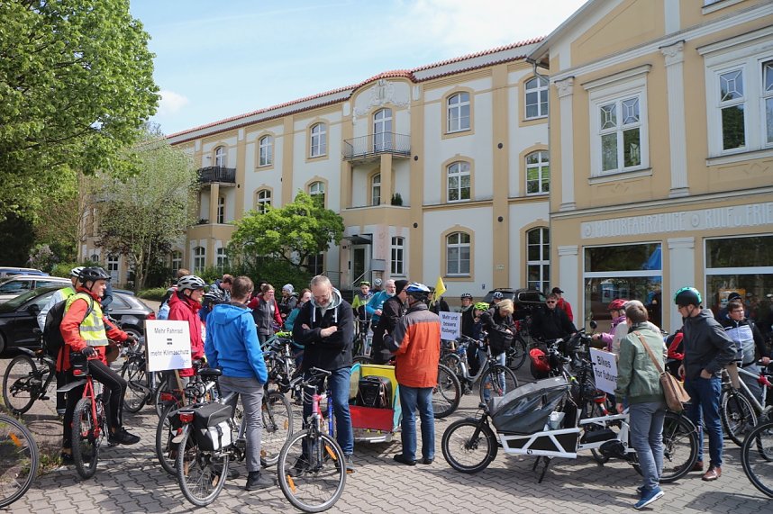 Fahrraddemo rollte durch Nordhausen