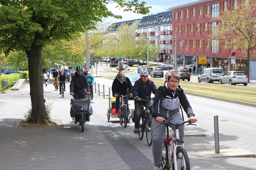 Fahrraddemo rollte durch Nordhausen