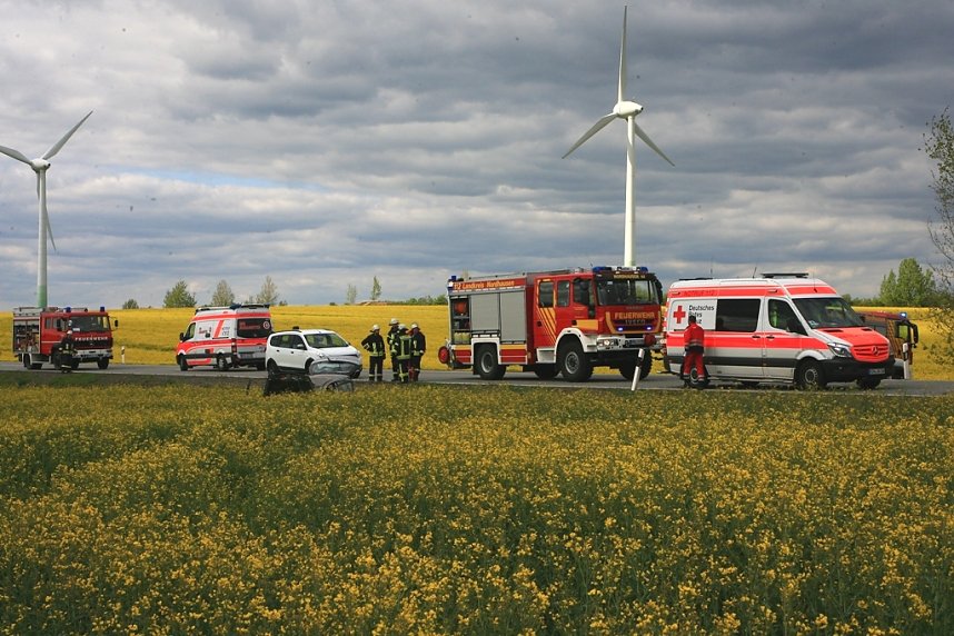 Schwerer Unfall auf der B4