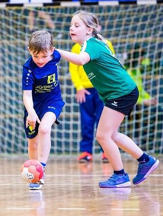 Handballzwerge im Mittelpunkt
