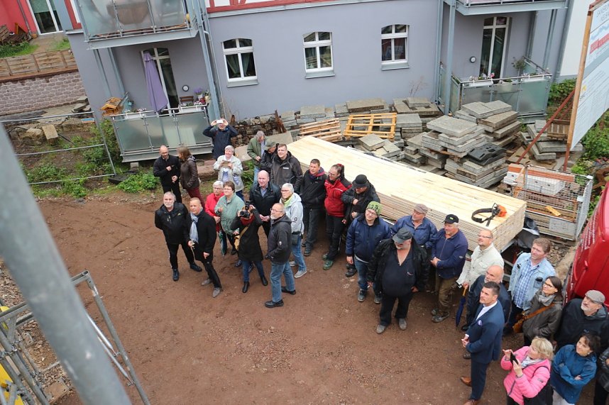 Richtfest in der Sch&auml;rfgasse