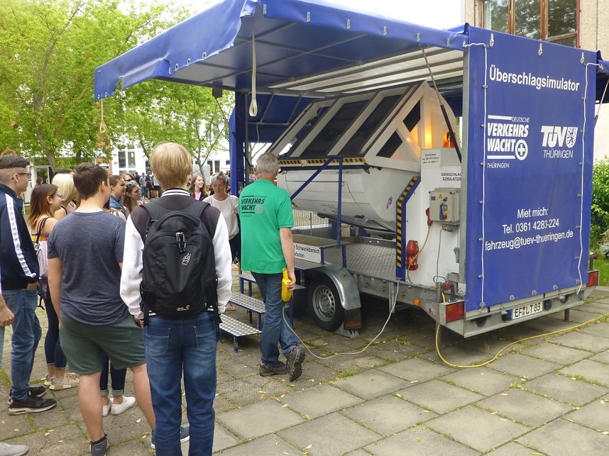 Aktion junge Fahrer an der Berufsschule