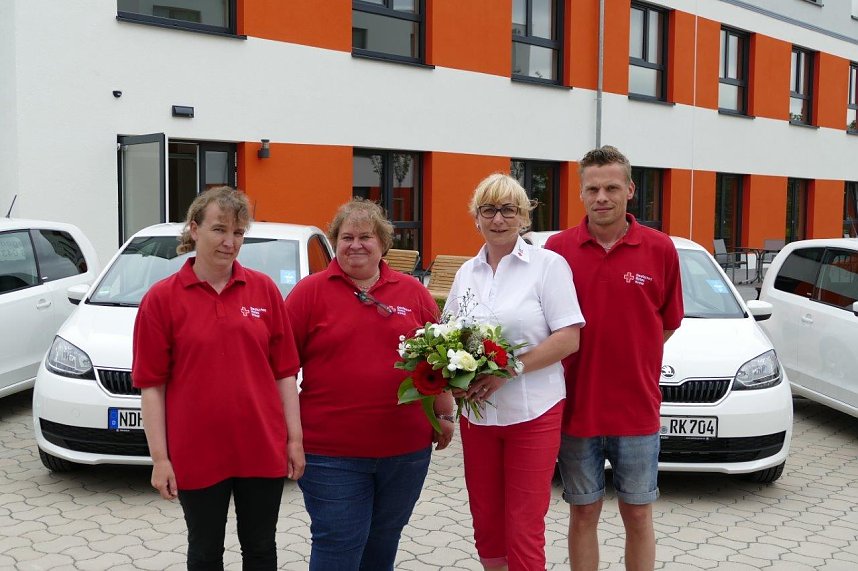 Mit vier neuen "Citygo"-Stadtflitzern der Marke Skoda hat der zum 1. Juni gegr&uuml;ndete mobile Pflegedienst des DRK-Kreisverbandes Nordhausen nun auch seine volle Mobilit&auml;t erlangt